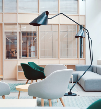 Lamp on living